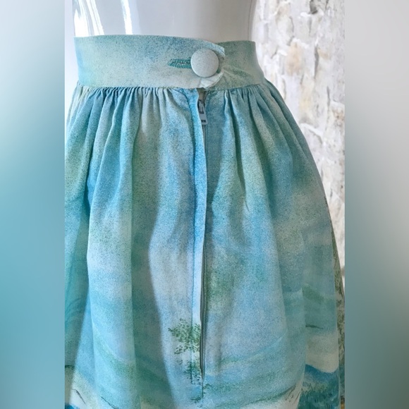 Beautiful John Wolf Vintage 50s 60s Scenic Skirt Horses & Overland Mail Co Buggy - Picture 9 of 9